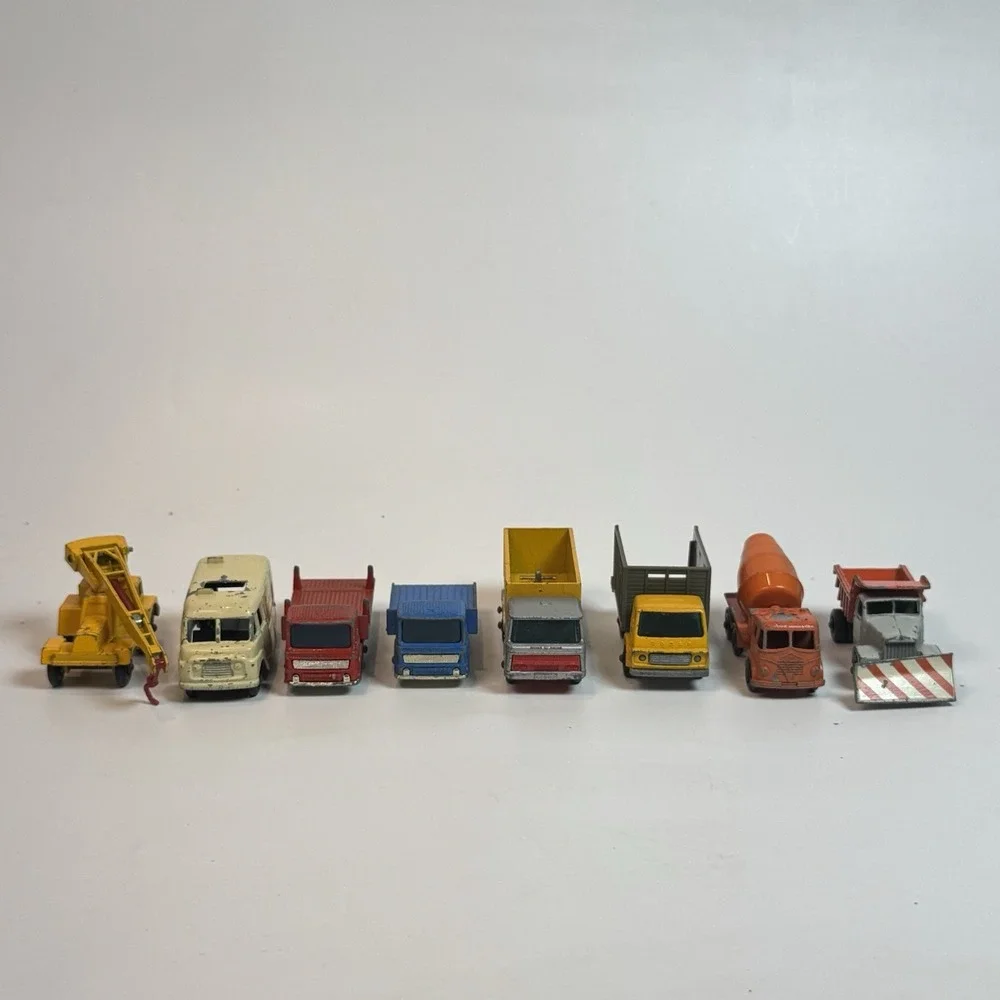 Vintage Matchbox Lesney 60's Utility Vehicles Lot of 8 Made In England - As Is